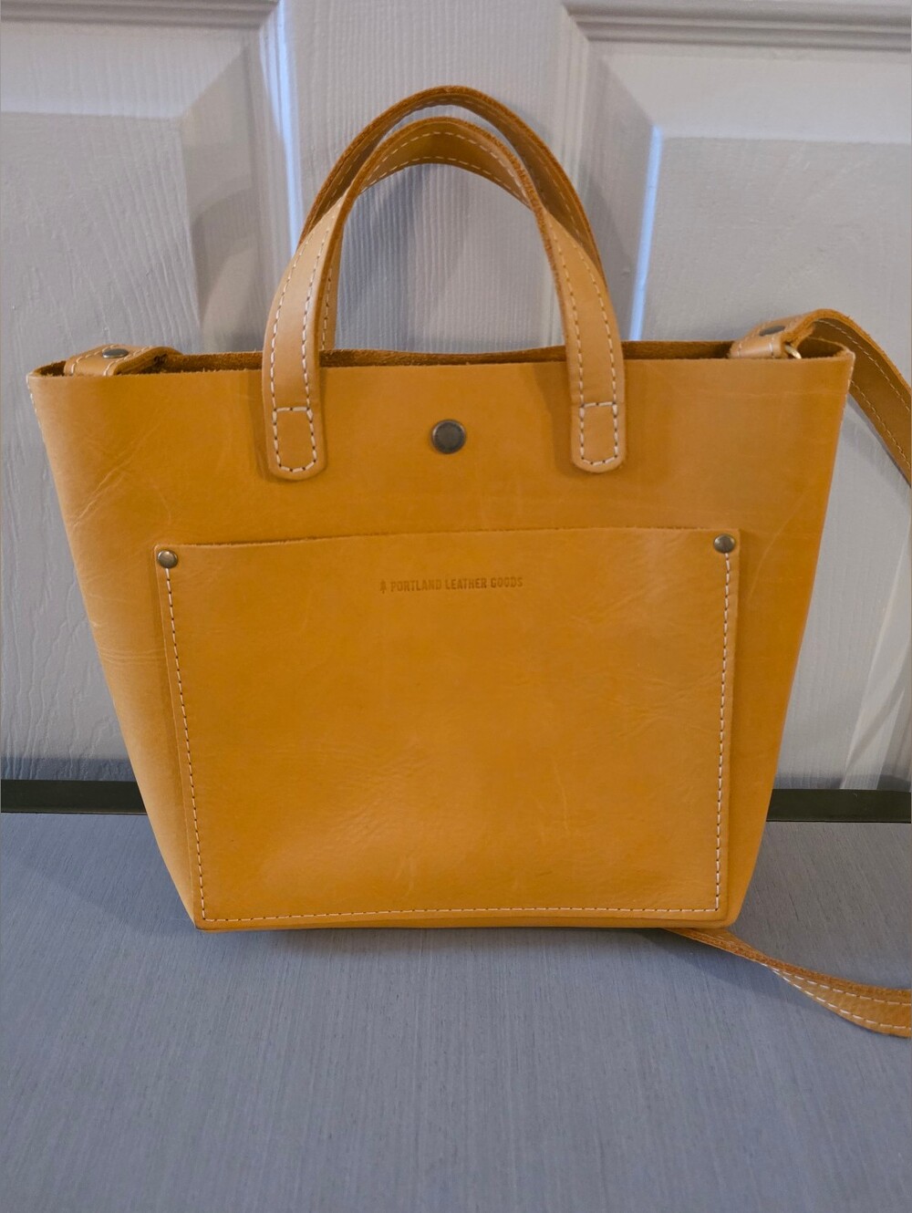 Plg Portland Leather Goods Sunflower Crossbody Mini Tote